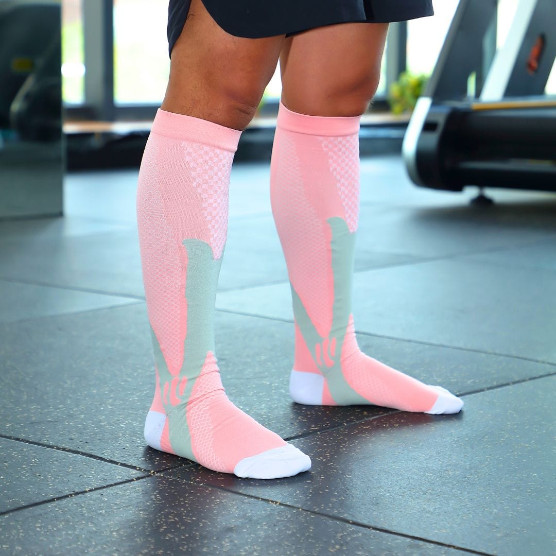 BondCrafts 200004183 Pink / S/M Travel Compression Socks