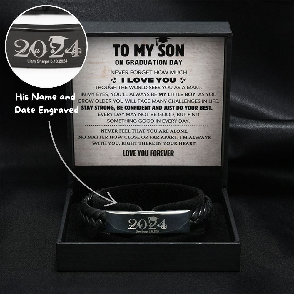 Son's Personalized Graduation Milestone Keepsake Gift Set