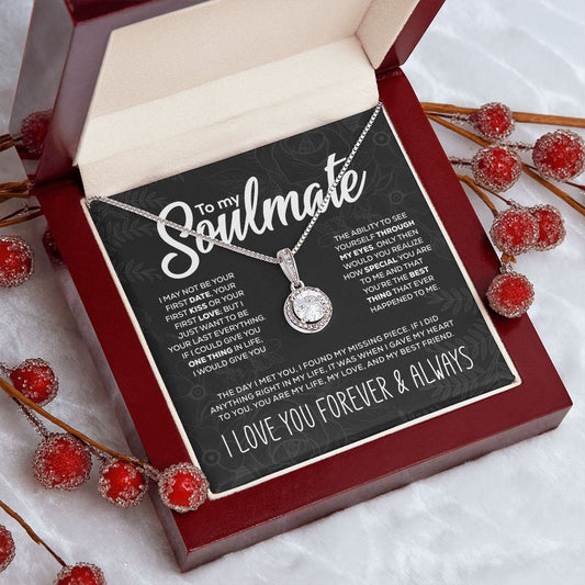 "To My Soulmate" Sparkling Pendant and Gift Box Set