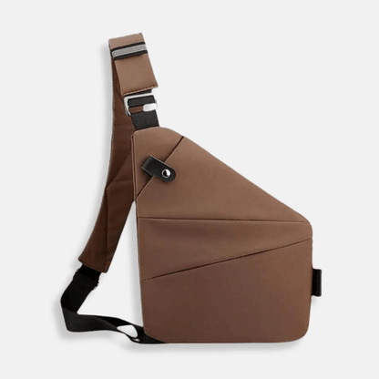 BondCrafts Anti Theft Crossbody Bag Brown / Right-Handed Anti-Theft Crossbody Bag