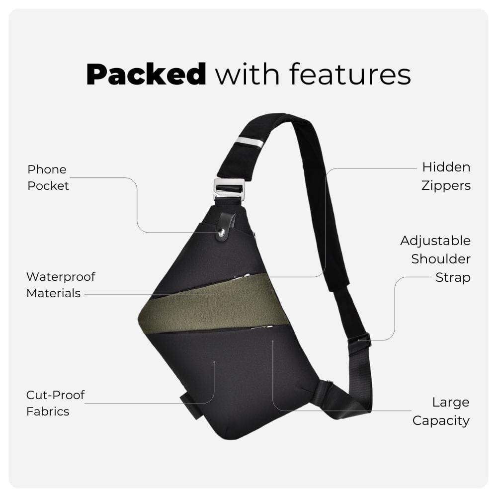BondCrafts Sling Bag The Slim Carry Antitheft Bag