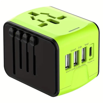 BondCrafts Travel Adapter Green Universal Travel Adapter