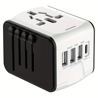 BondCrafts Travel Adapter White Universal Travel Adapter