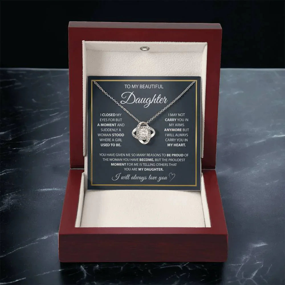 To My Daughter - A Lifetime of Love Necklace Gift Set