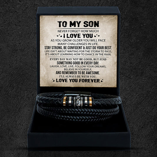 To My Son - "Love You Forever" Bracelet Set